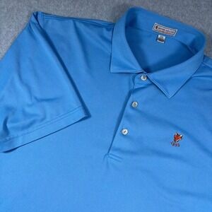 Peter Millar Polo Shirt Mens XXL Blue Summer Comfort Short Sleeve Golf Casual